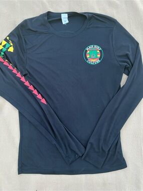 Maui Surf Culture Black Long Sleeve Tee with Colorful Logo
